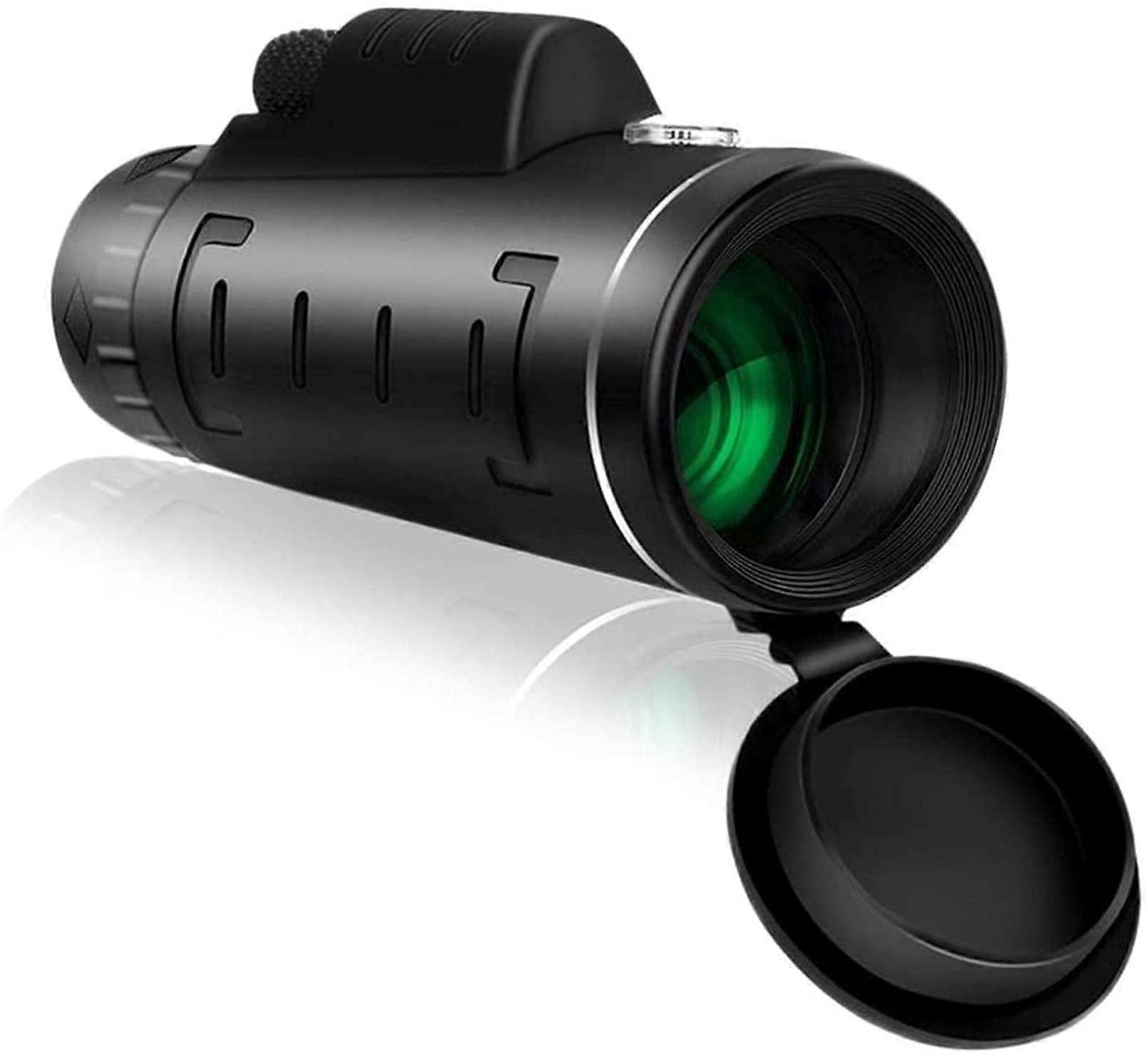 Professional Telescope 40X60 High Power Monocular Telescope with Compass Smartphone Adapter and Tripod for Bird Watching Camping