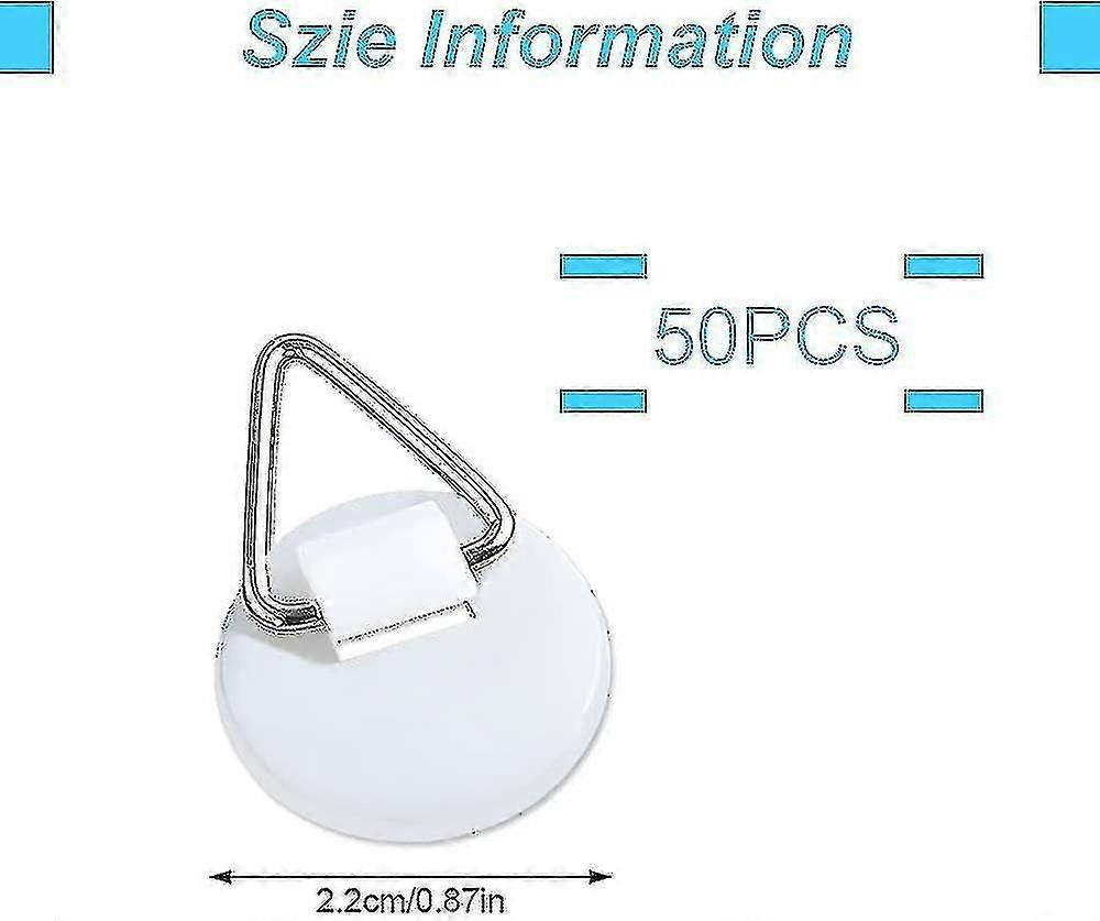 50pcs Invisible Adhesive Plate Hanger, Vertical Plate Holders Wall, Adhesive
