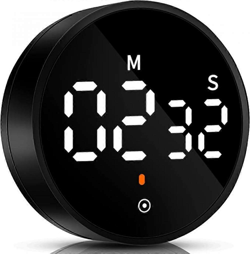 Kitchen Timer, Magnetic Classroom Timer for Kids, Rotation Countdown Countup Timer Large LED Display with Volume & Brightness Adjustable for Cooking/E