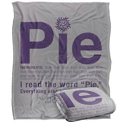 Supernatural Pie Recipe Blanket