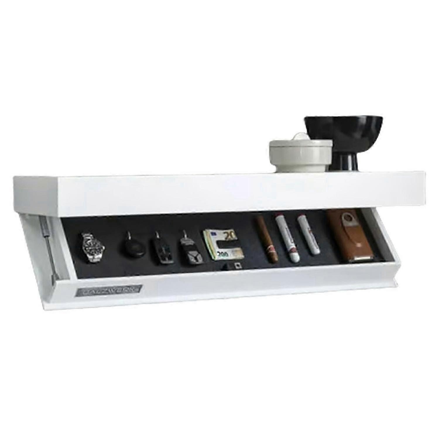 Wall Mount Floating Shelf Hidden Storage Box Secret Compartment Organizer for Home Office