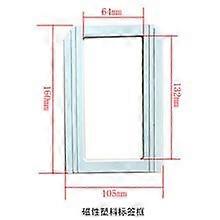 2pcs Magnetic Label Holders For File Cabinets And Shelves Replacement Magnetic Label Frames For Dense Racks Cabinets And Bookshelves