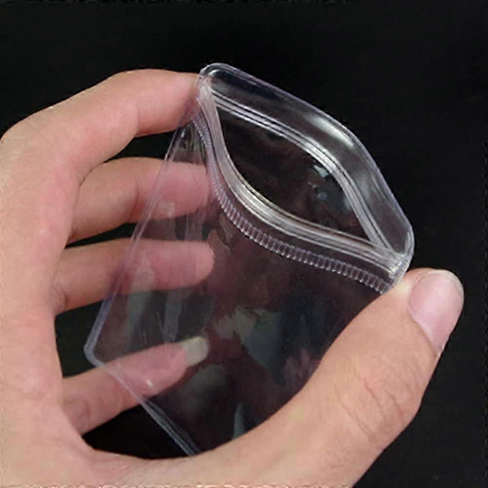 Clear PVC Self-Seal Plastic Zipper Lock Bags for Jewelry Rings and Earrings Storage Pouch, Anti-Tarnish Transparent Packing Solution, Suitab