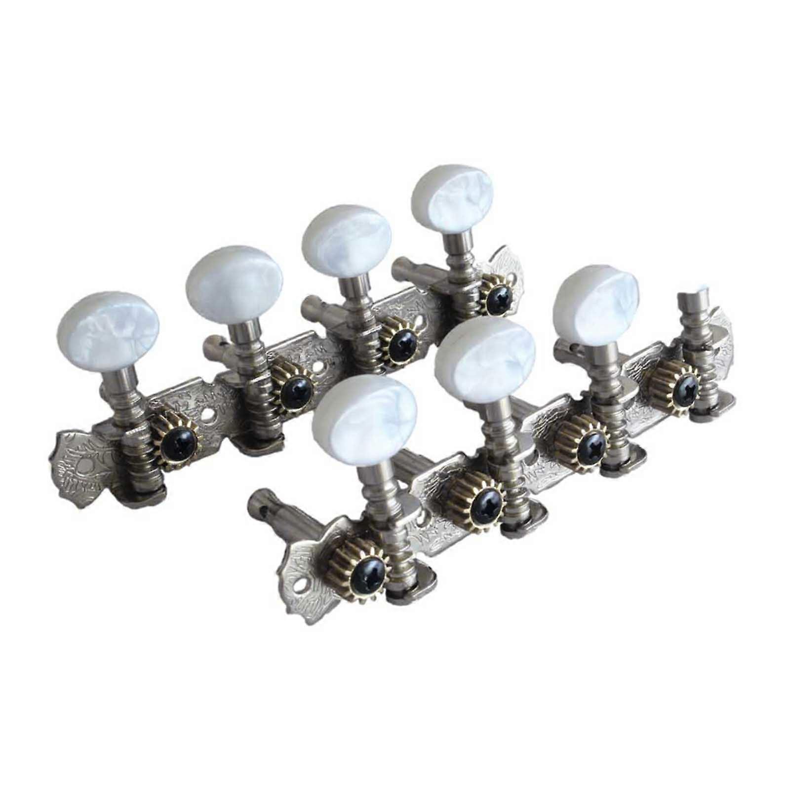 2Pcs/set Mandolin Machine Heads Tuners Tuning Keys Pegs for Mandolin Instrument 4R+4L Guitar Machine Heads Knobs