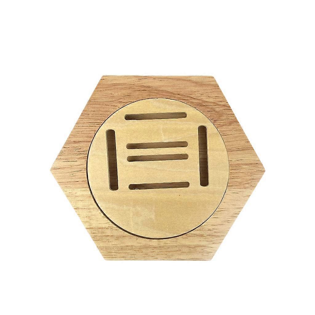 Wooden Hexagon Medal Display Rack Honeycomb Collectible Coins Holder Hanger