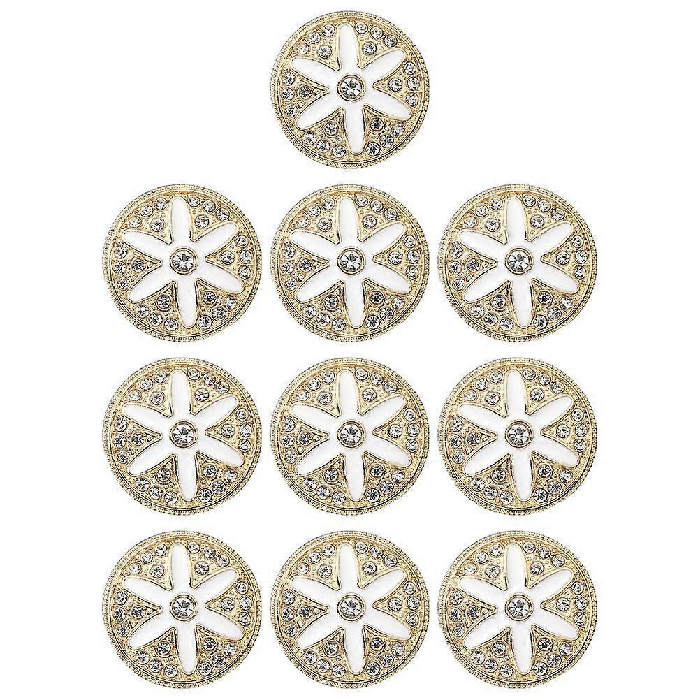 1 Set 10 Pcs 18MM Metal Buttons Overcoat Woolen Coat Clothes Round Buttons