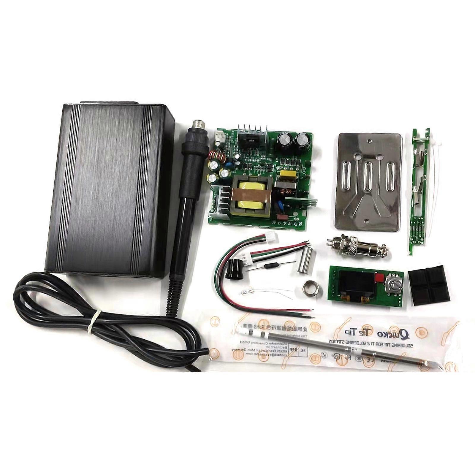 T12 Digital Soldering Station DIY kits Temperature Controller for HAKKO T12 Handle with Led Switch Power-Supply Switch
