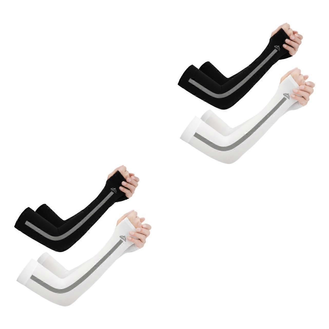 "UV Protection Arm Sleeves for Men and Women - 8 Pack Outdoor Sun Protection Arm Warmers for Cycling and Sports"