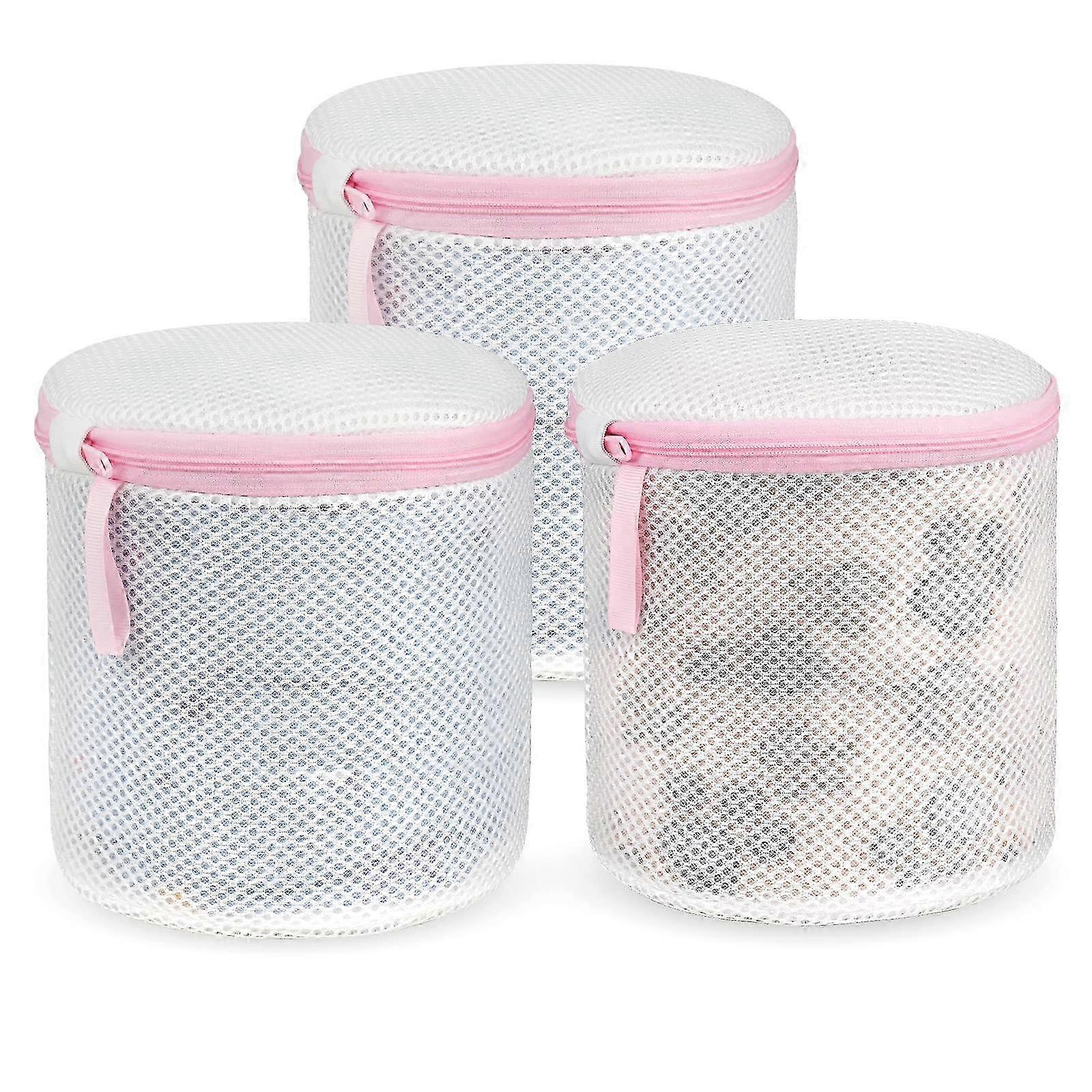 Mesh-Wäschesäcke, 3 Stück BH-Kulturbeutel mit Reißverschluss