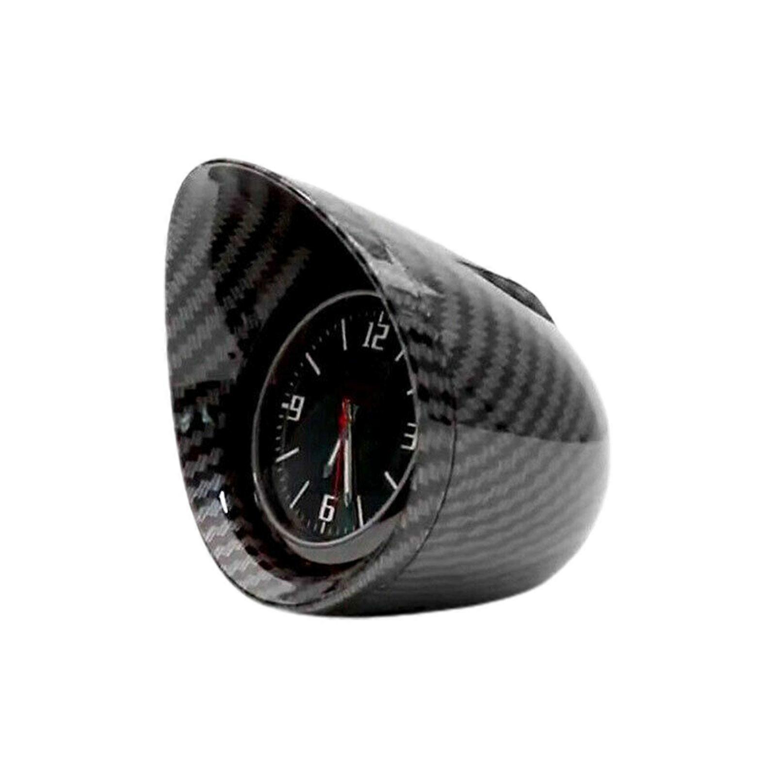Universal Car Dashboard Clock Large Easy-Read Screen Day/Night Visibility Anti-Scratch Glass Lens Easy Mount Adhesive & Inlay Installation