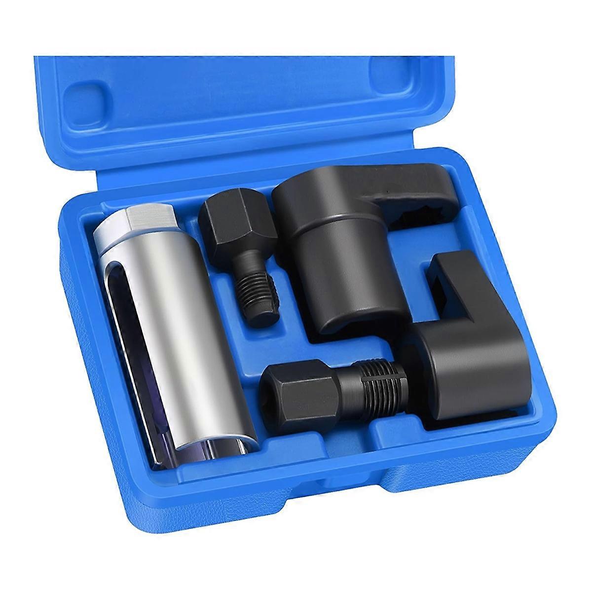 5-Piece O2 Oxygen Sensor Socket & Thread Chaser Set - Automotive Tool for Sensor Removal