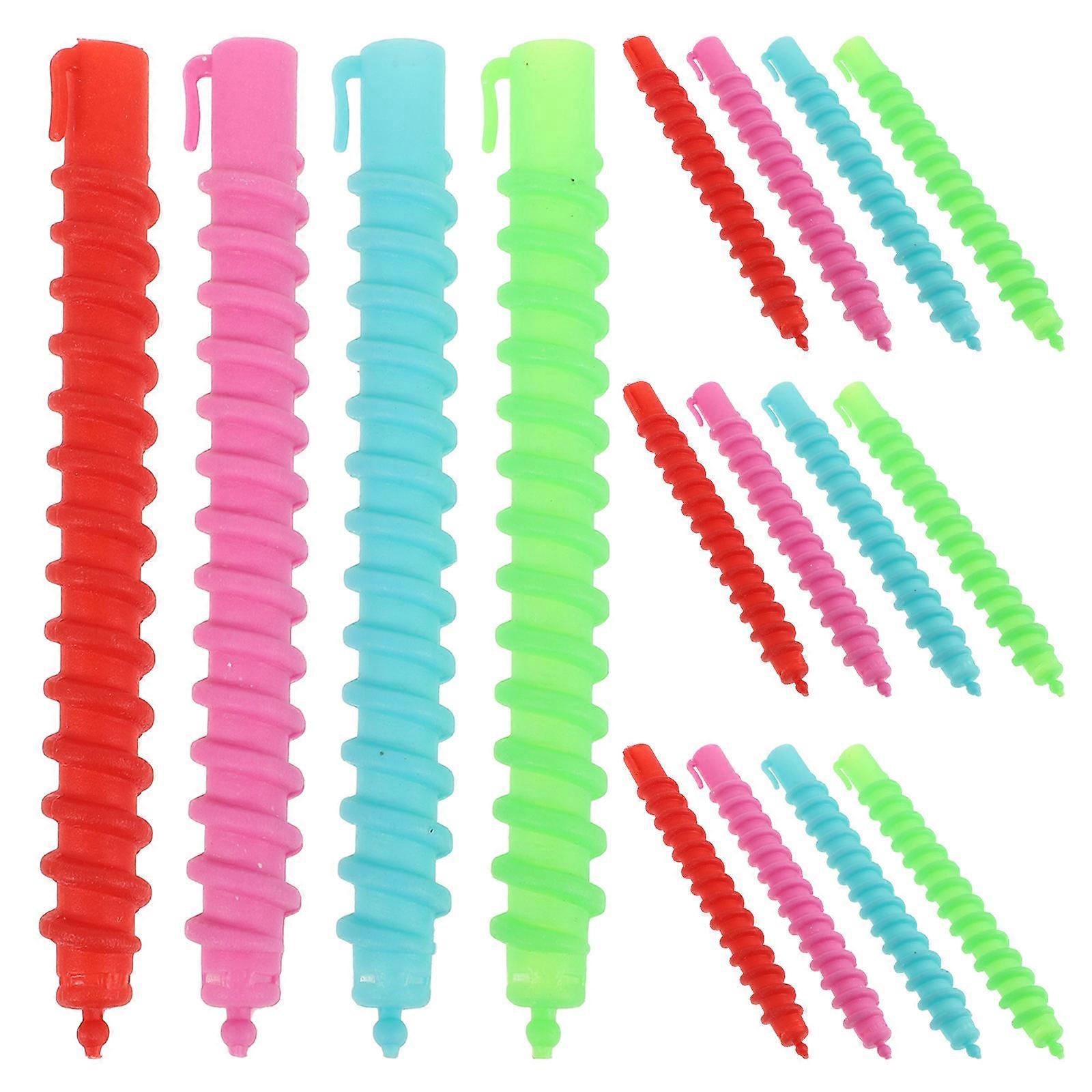60pcs Plastic Flexible Spiral Perm Rods for Long Hair Durable Cold Wave Curlers for Women, Easy to Use Hair Styling Kit for Defined Curls