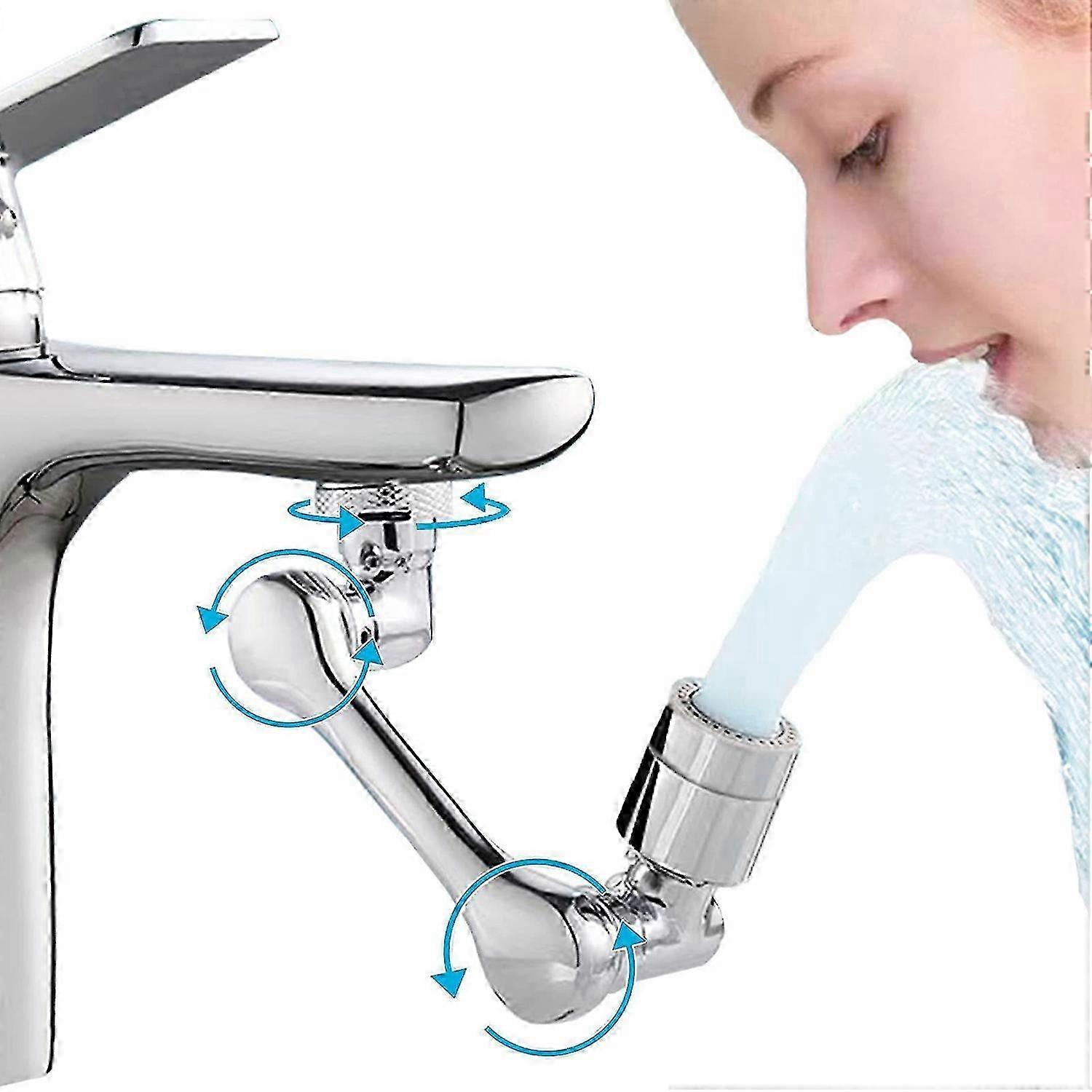 2025 New Universal 1080 Degree Swivel Extender Kitchen Faucet with Spray Filter, Suitable for Various Models and Water Modes