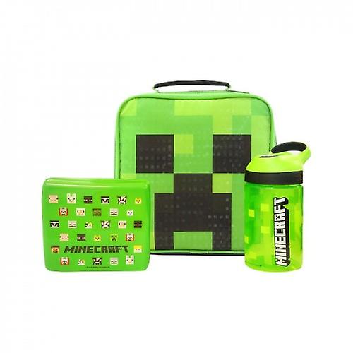 Minecraft Lasten/Lasten Creeper lounaspussi ja pullosetti