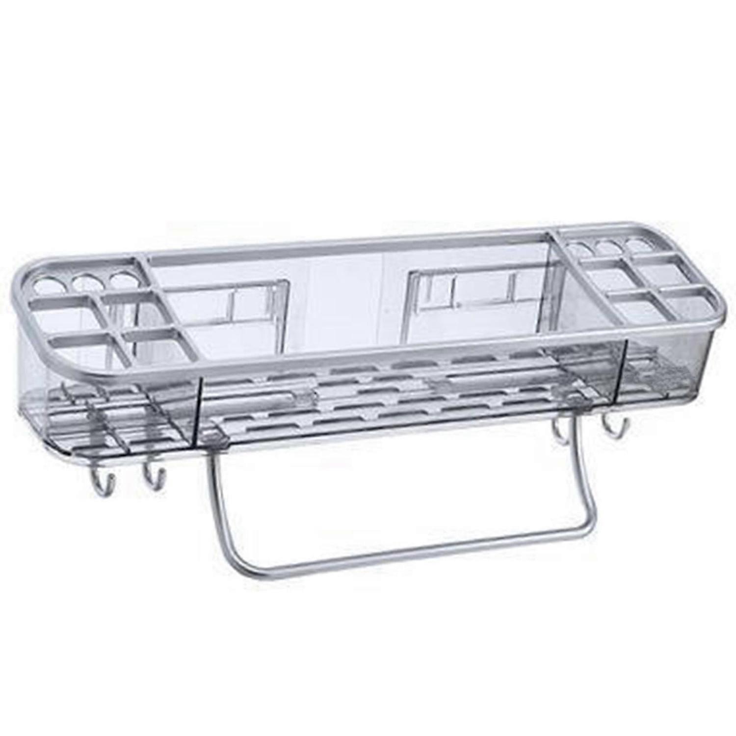 Multifunctional Bathroom with Hooks for Corner Shampoo Towel Storage Rack Accessories