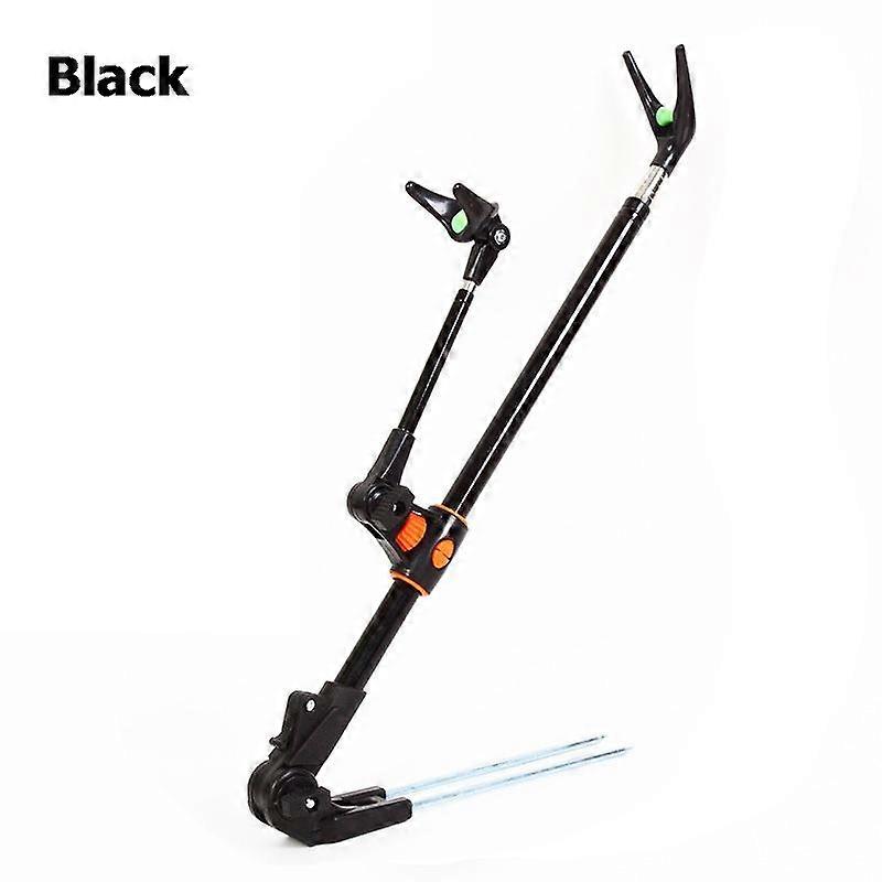 Dual-Purpose Ground Plug/Turret Fishing Rod Pole Bracket Telescopic Fishing Rod Support Holder Adjustable Tackle Accessory