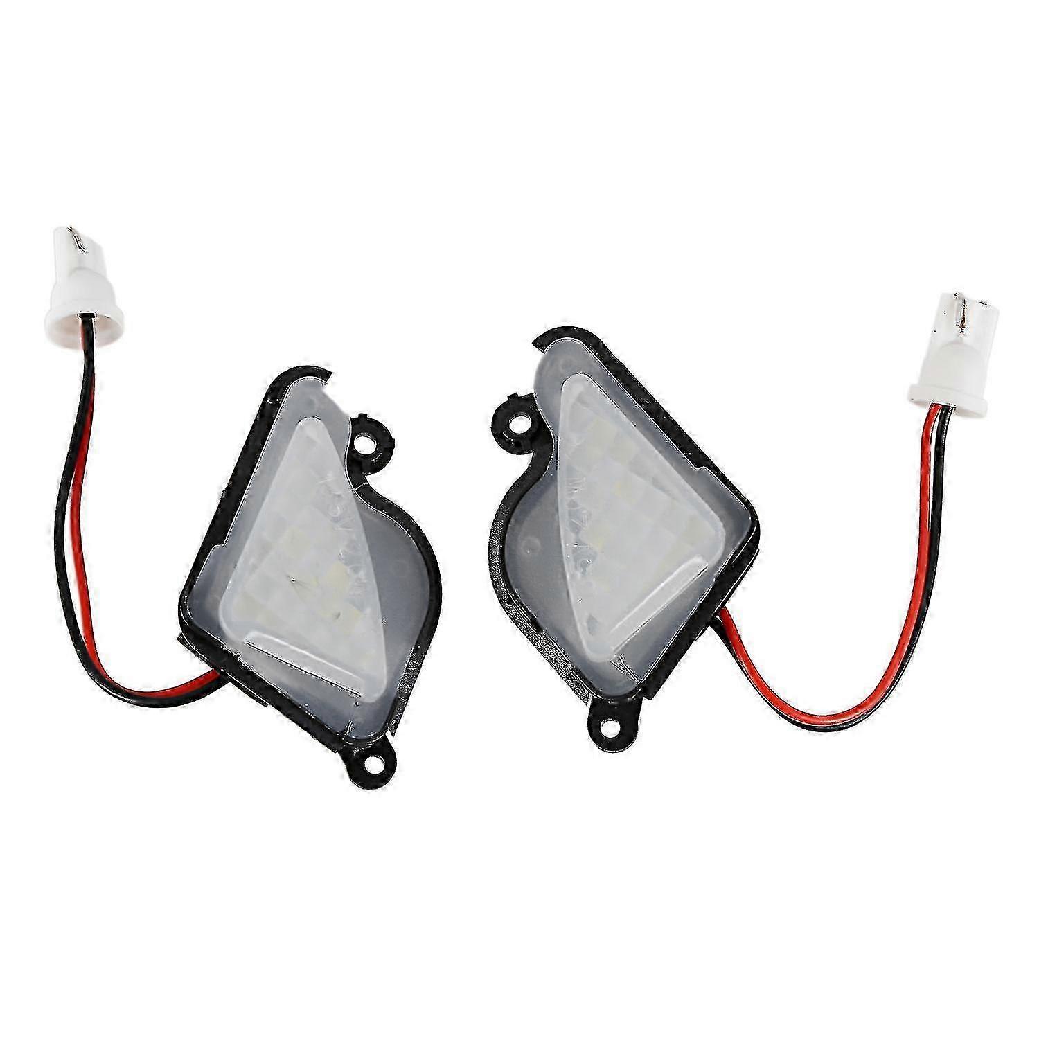 2x 6500K White LED Puddle Lamp for Skoda Octavia Mk3 5e & Superb 2