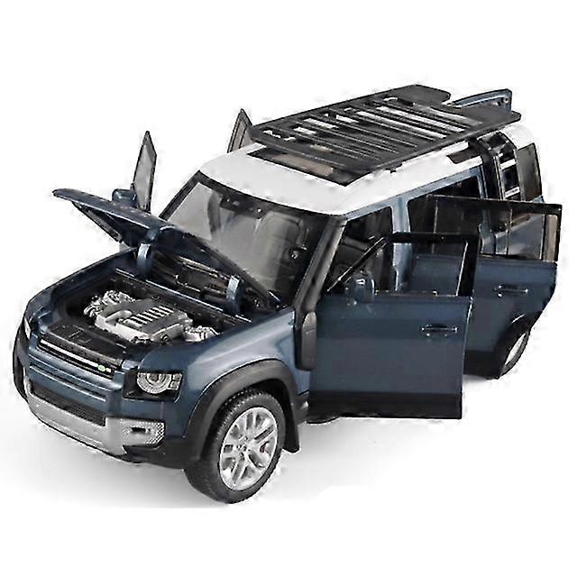 1/18レンジローバーディフェンダーSUV合金カーモデルダイキャストメタルオフロード車カーモデルサウンド&ライトシミュレーションキッズおもちゃギフト