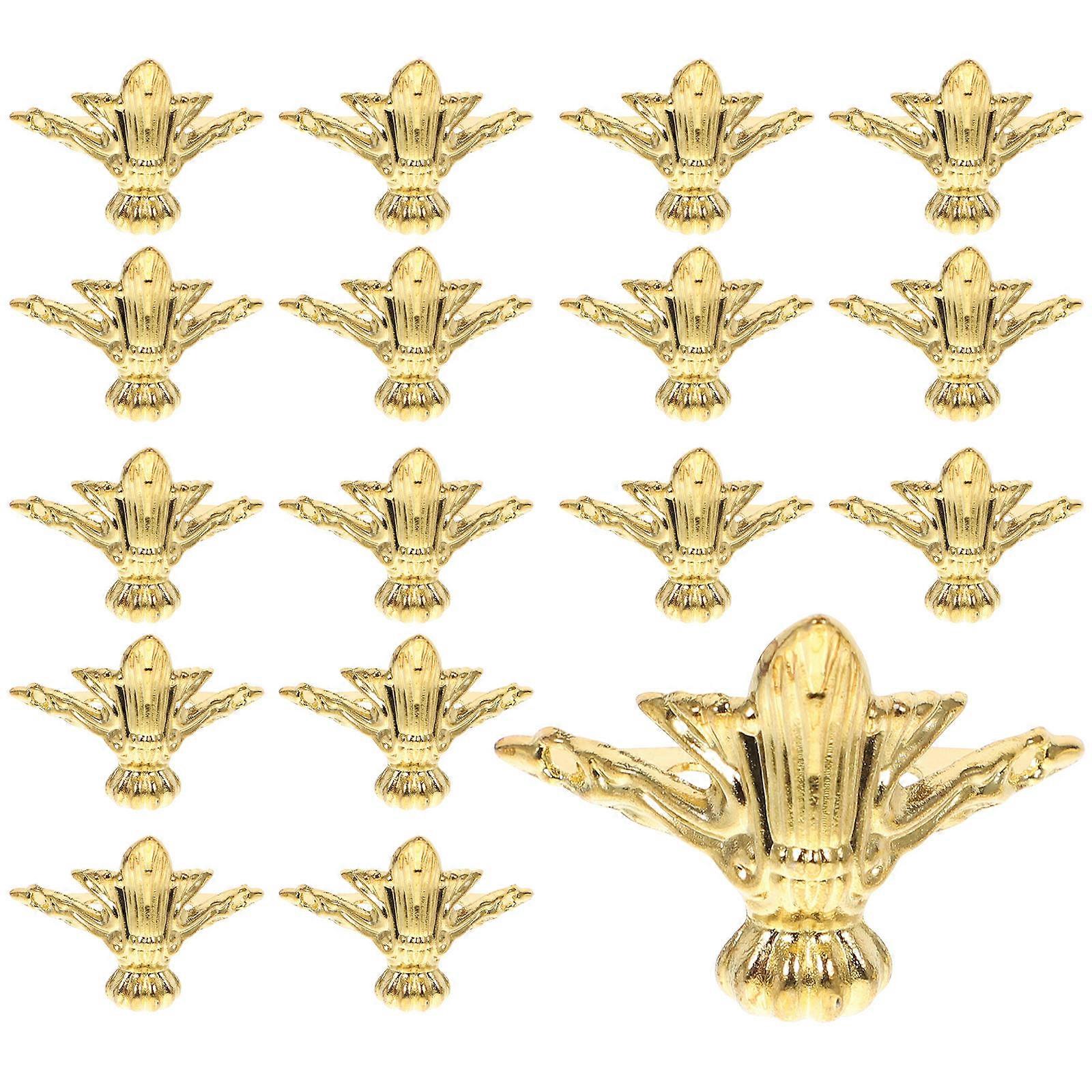 Corner Protector for Boxes, Retro Styled Feet, Enhances and Guards Wooden Cases