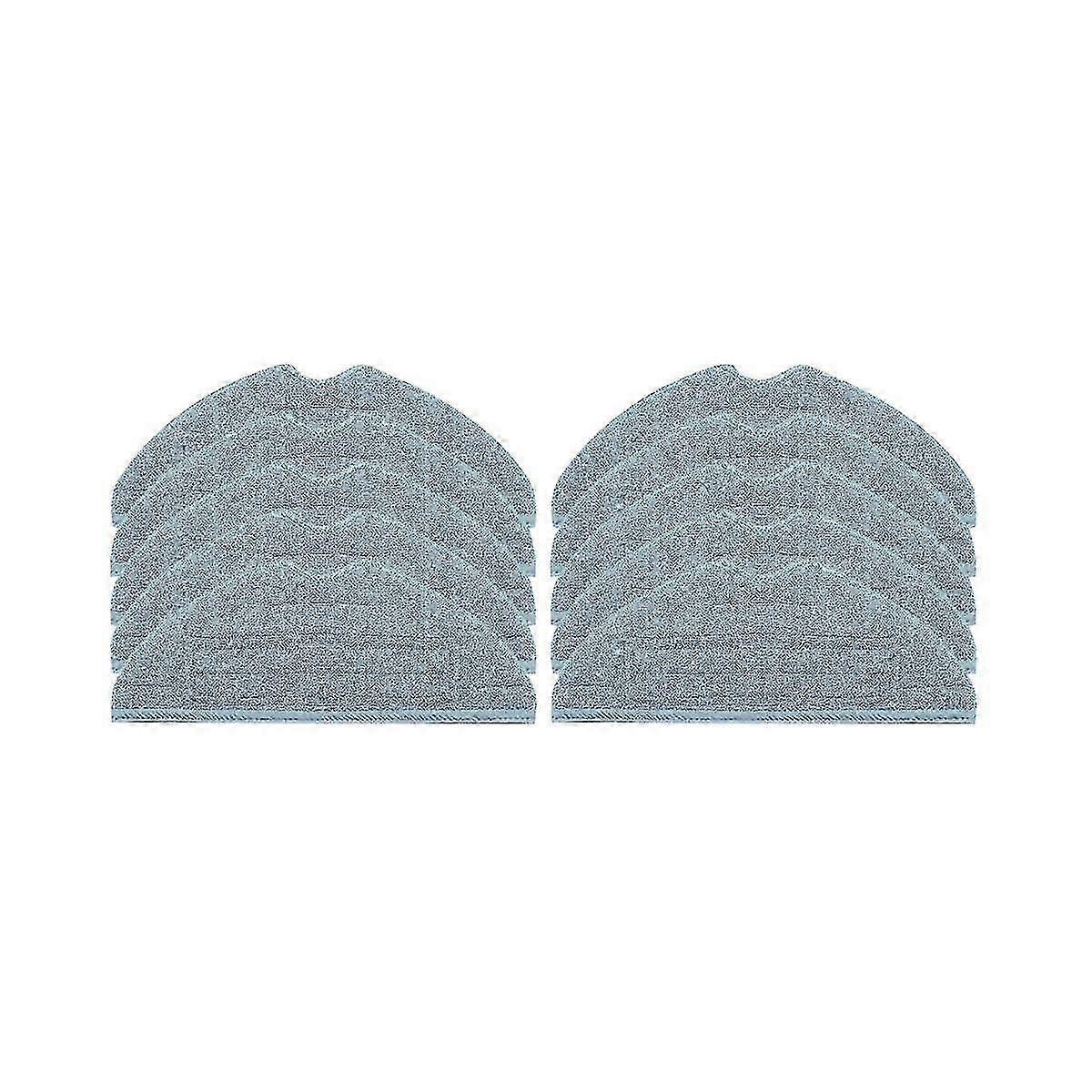 10pcs Mop Pads suitable for certain robot vacuum models including S7, S7 Plus, S7 Maxv, S7 Maxv Plus, T7s, T7 Plus, T7s Plus, G10s, and G10s