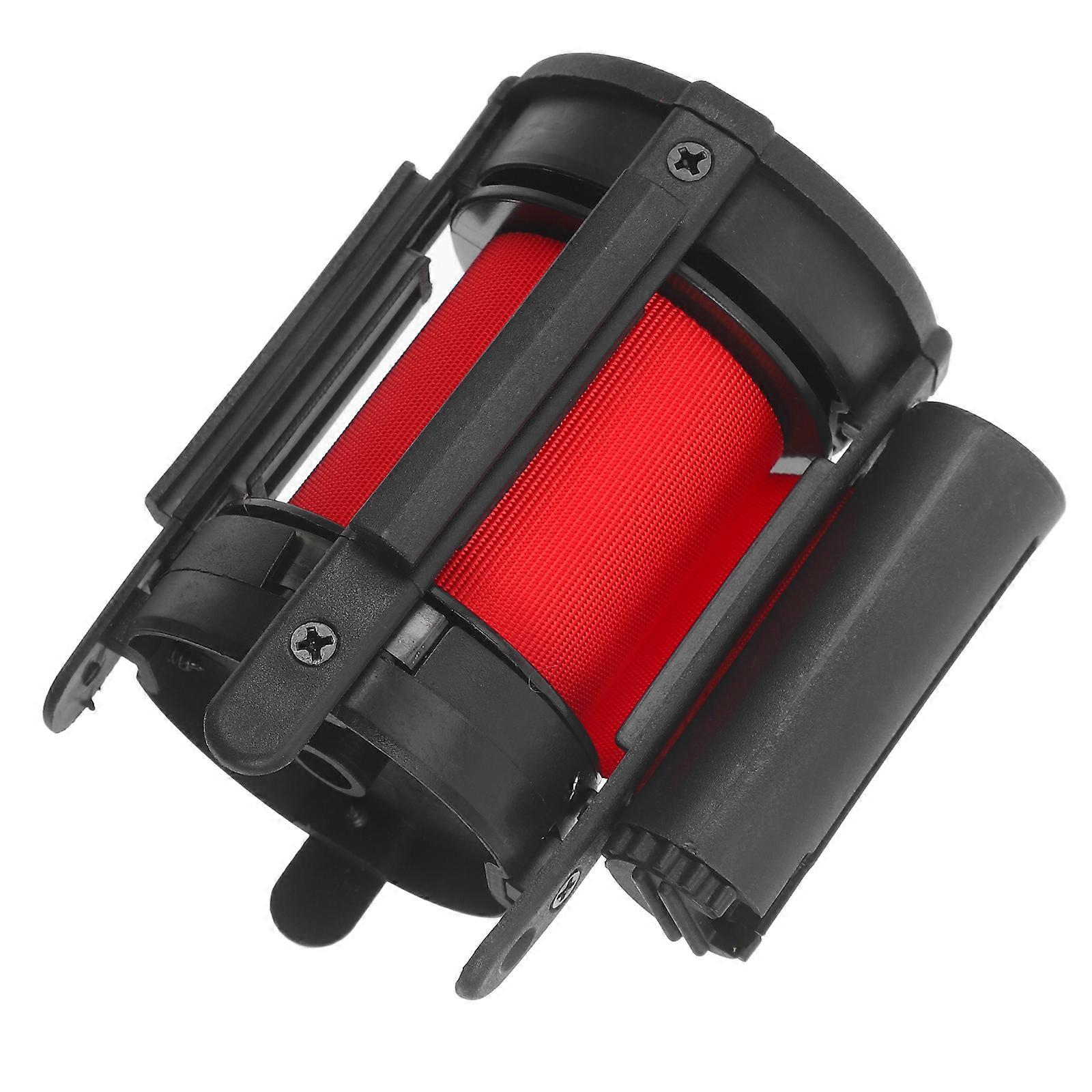 Retractable Safety Barrier Belt Red Stretch Strap for Queue Management Compatible with Various Barrier Stretcher Systems