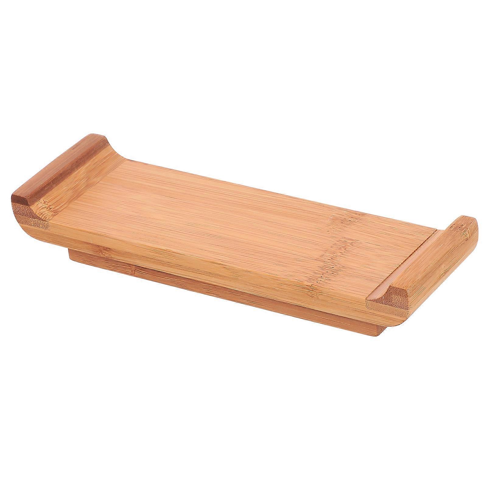 Chocolate Synthetic Snack Tray for Storage Use Easy to Wash and Maintain Practical for Kitchen 7.5 Inches