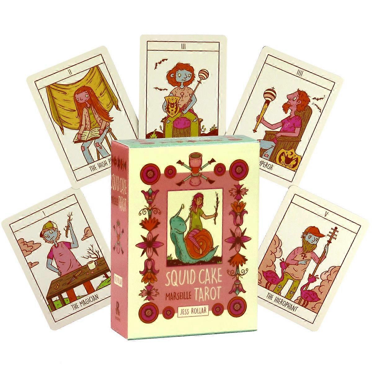 Squid Cake Tarot Deck: Marseille Tarot Cards Divination Tool