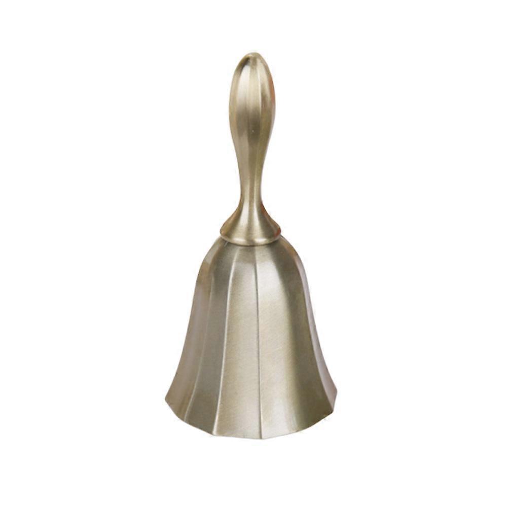 Ringing Hand Bell Retro Style Antique Bronze For Hotel Reception Table Bell 1Pack