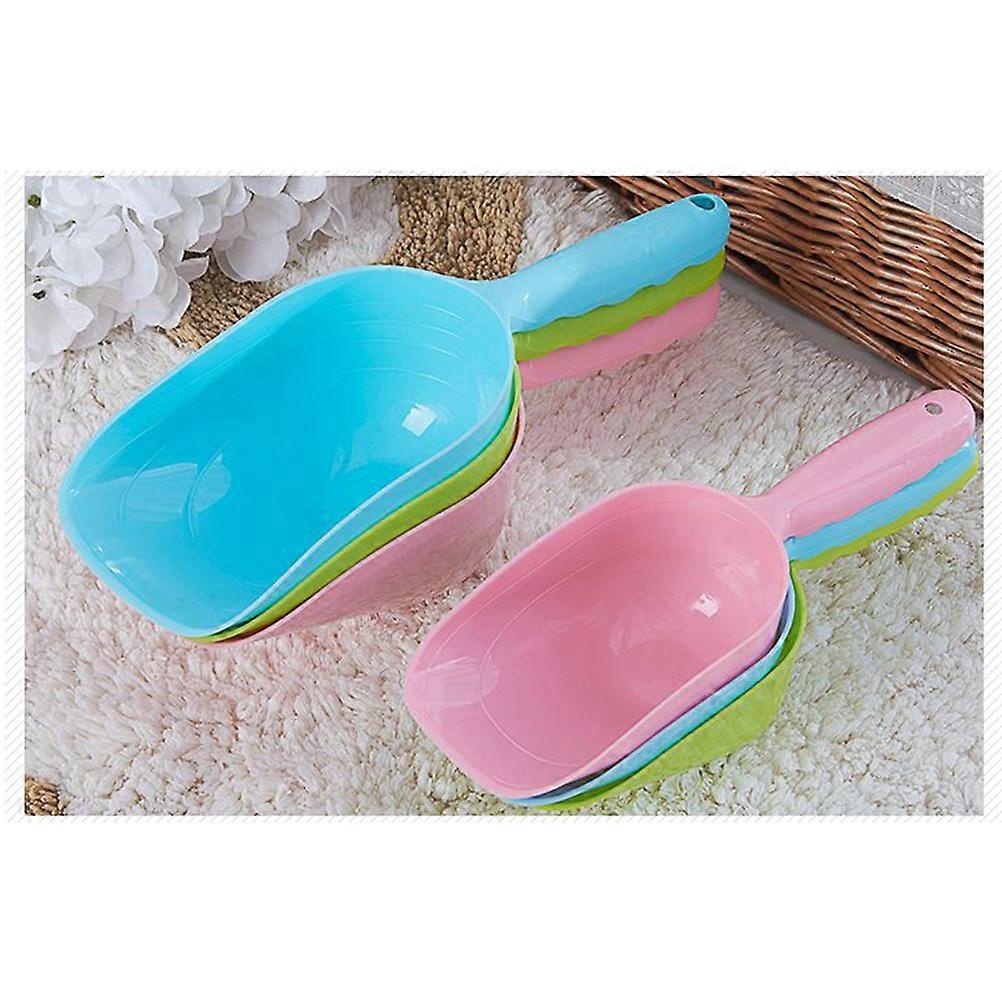 Pet Scoop Plastique Multifonction Fournitures pour Animaux de Compagnie Pour Chien Chat Oiseau Bleu 28 * 10 * 7cm Scooping Nuts 1Pack