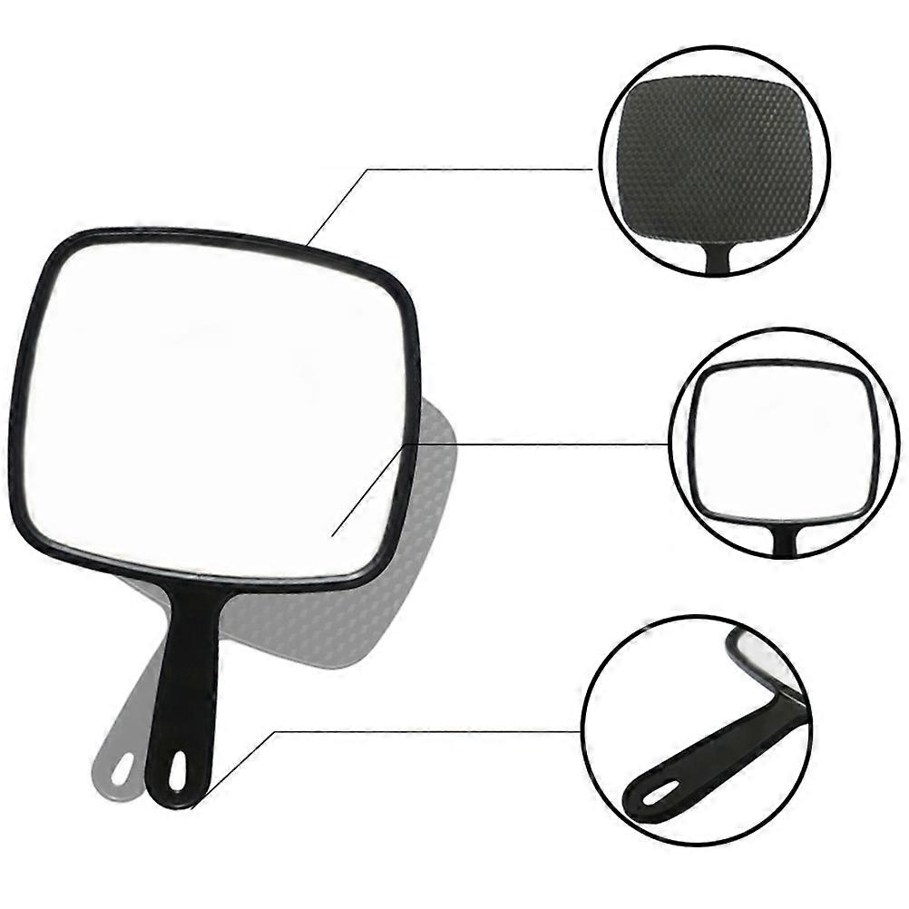 Salon Mirror Handheld with Handle for Home Use 31.5 x 23 x 0.8cm 1Pcs