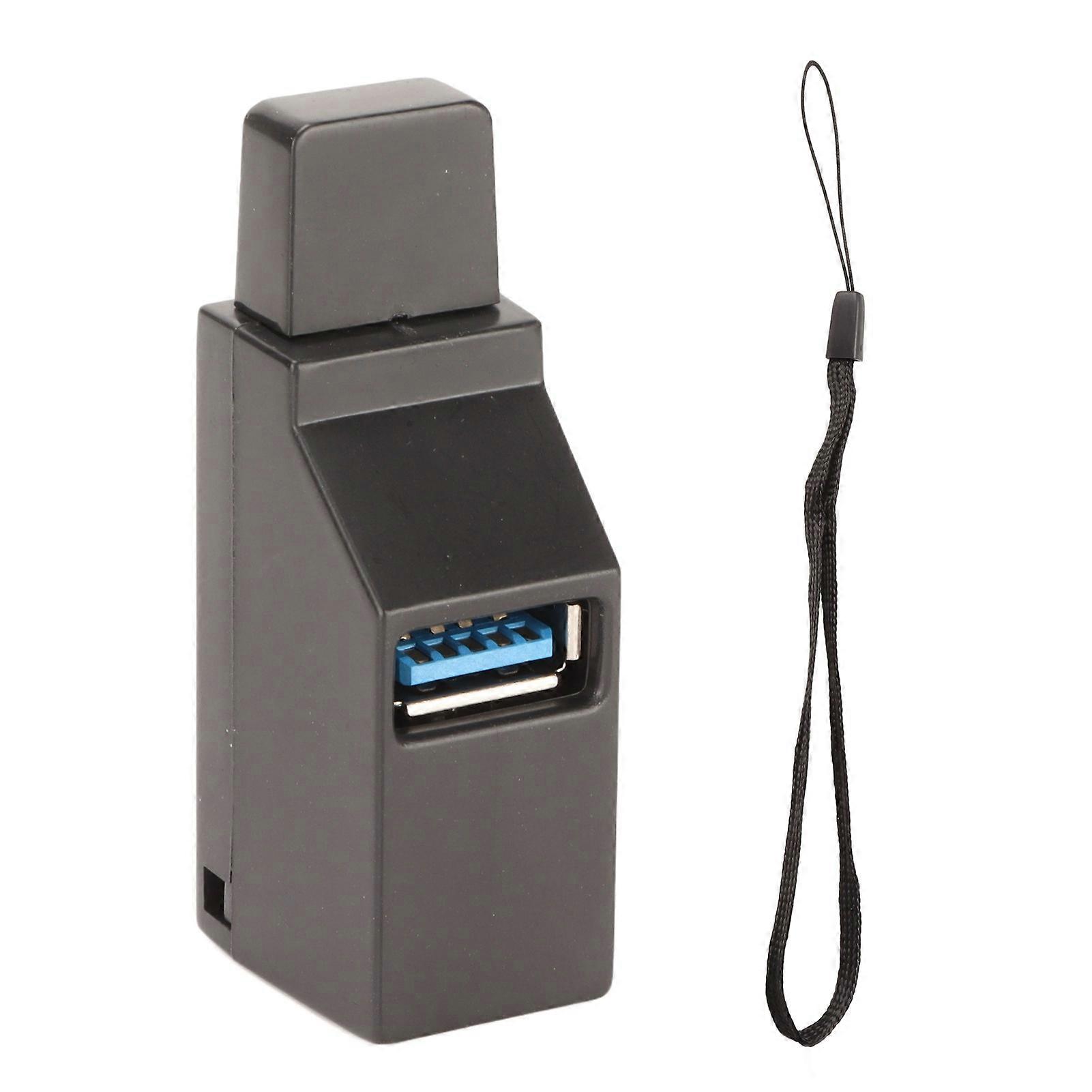 Mini Portable USB Port Splitter 3 Ports USB 2.0 USB 3.0 Hot Swap USB 3.0 Interface USB Hub Laptop Docking Station