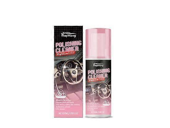 100ml Car Interior Cleaner & Polish | All-in-One Detailing Solution for Leather, Rubber & Interior Surfaces | Restores Shine, Removes Stains & Protect