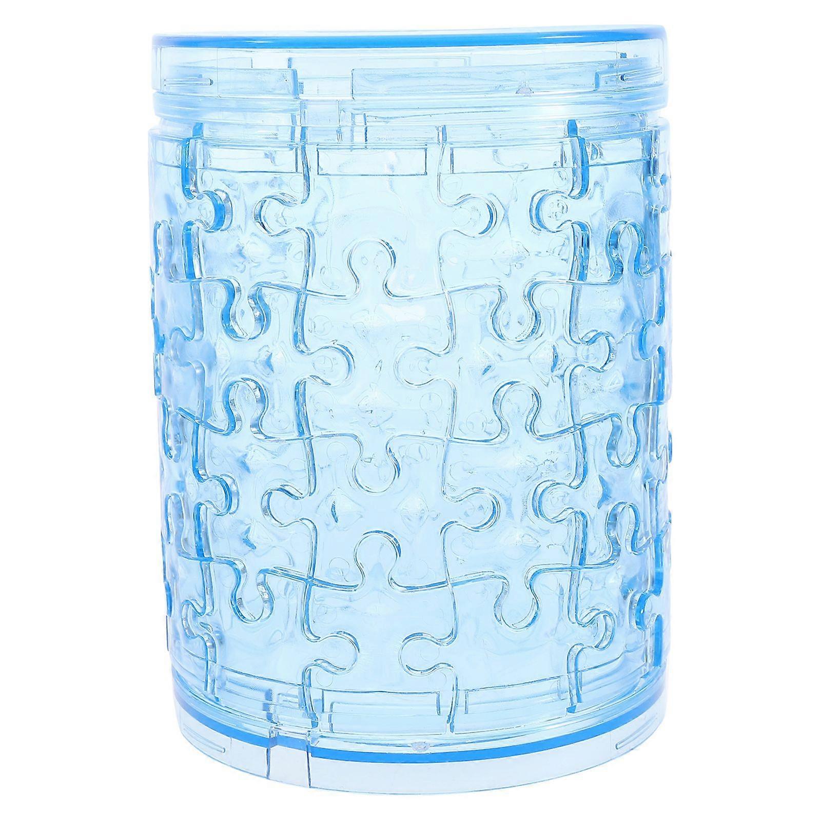 Puzzle Piggy Bank Desktop Transparent Coin Container Desktop Piggy Bank Household Money Bank