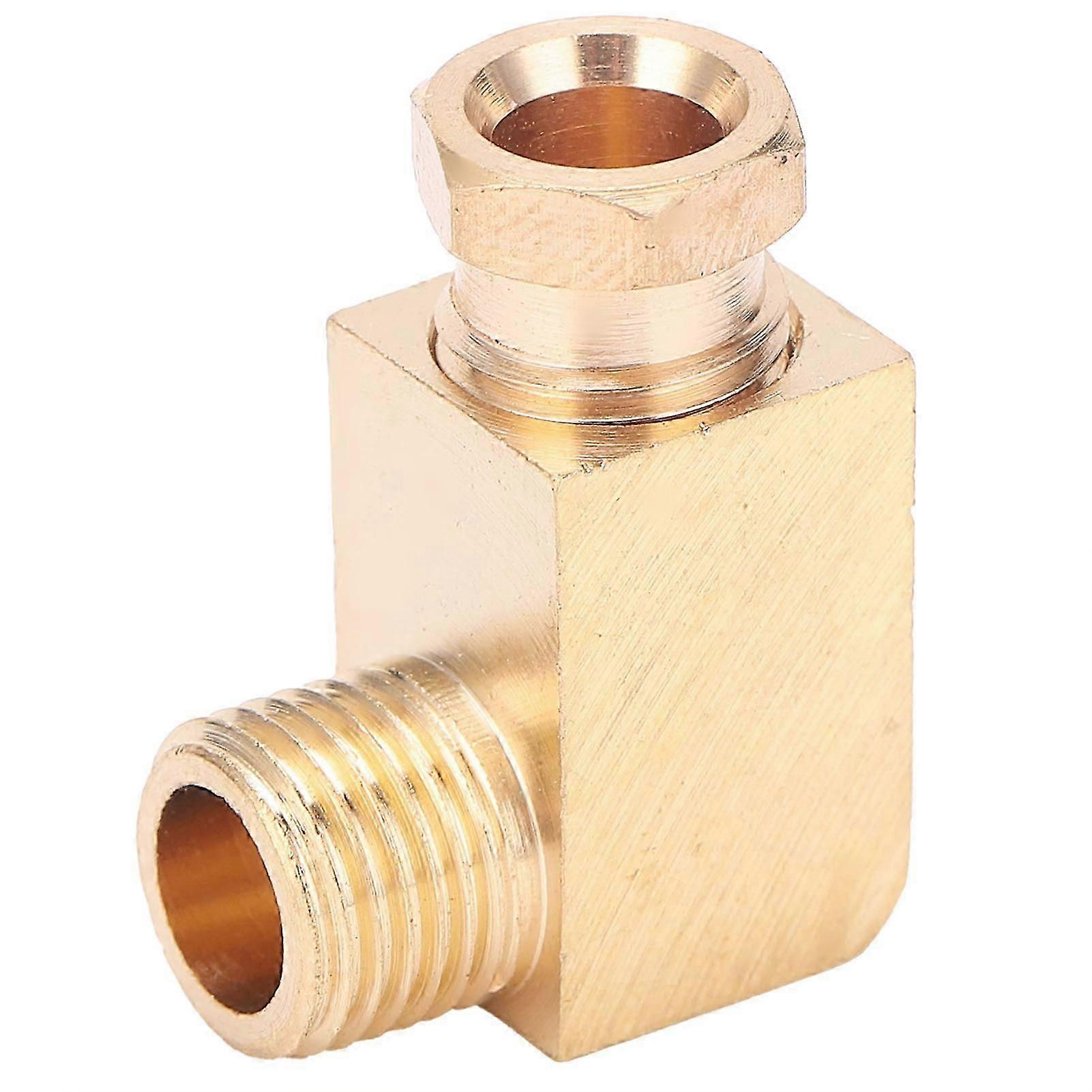 Oil Pipe Fitting Elbow Brass Rectangular Block Connector Adapter for Pipe ConnectionPL610