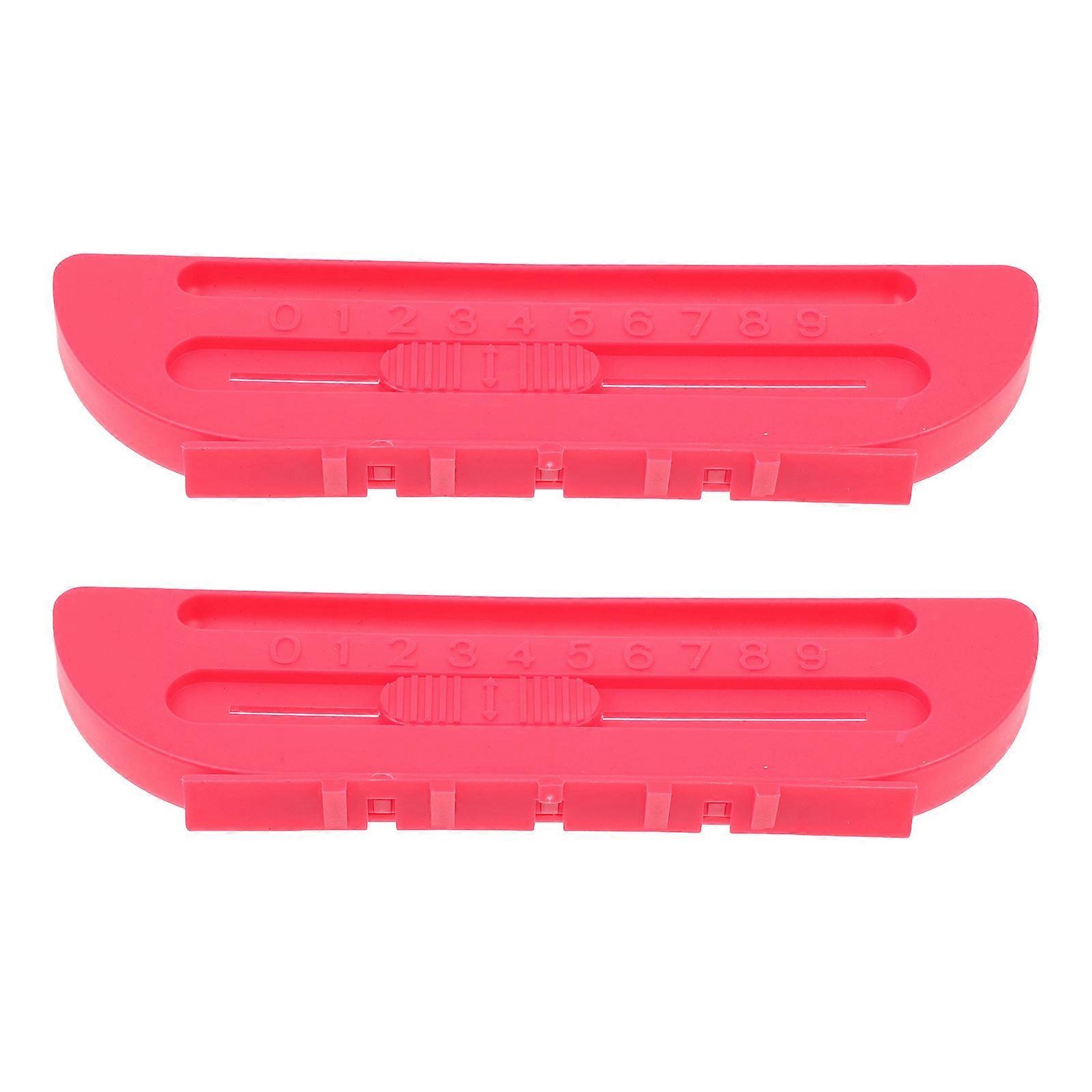 Durable Hockey Counters Table Game Scorekeepers For Games Red 2Pcs