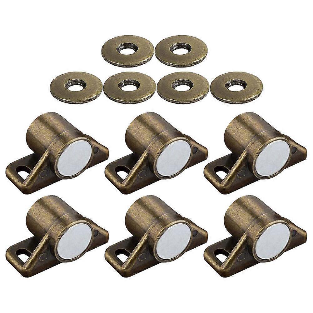 ヘビーデューティ磁気ドアキャッチストロングキャビネットドアラッチクローザー亜鉛合金ラウンド6個