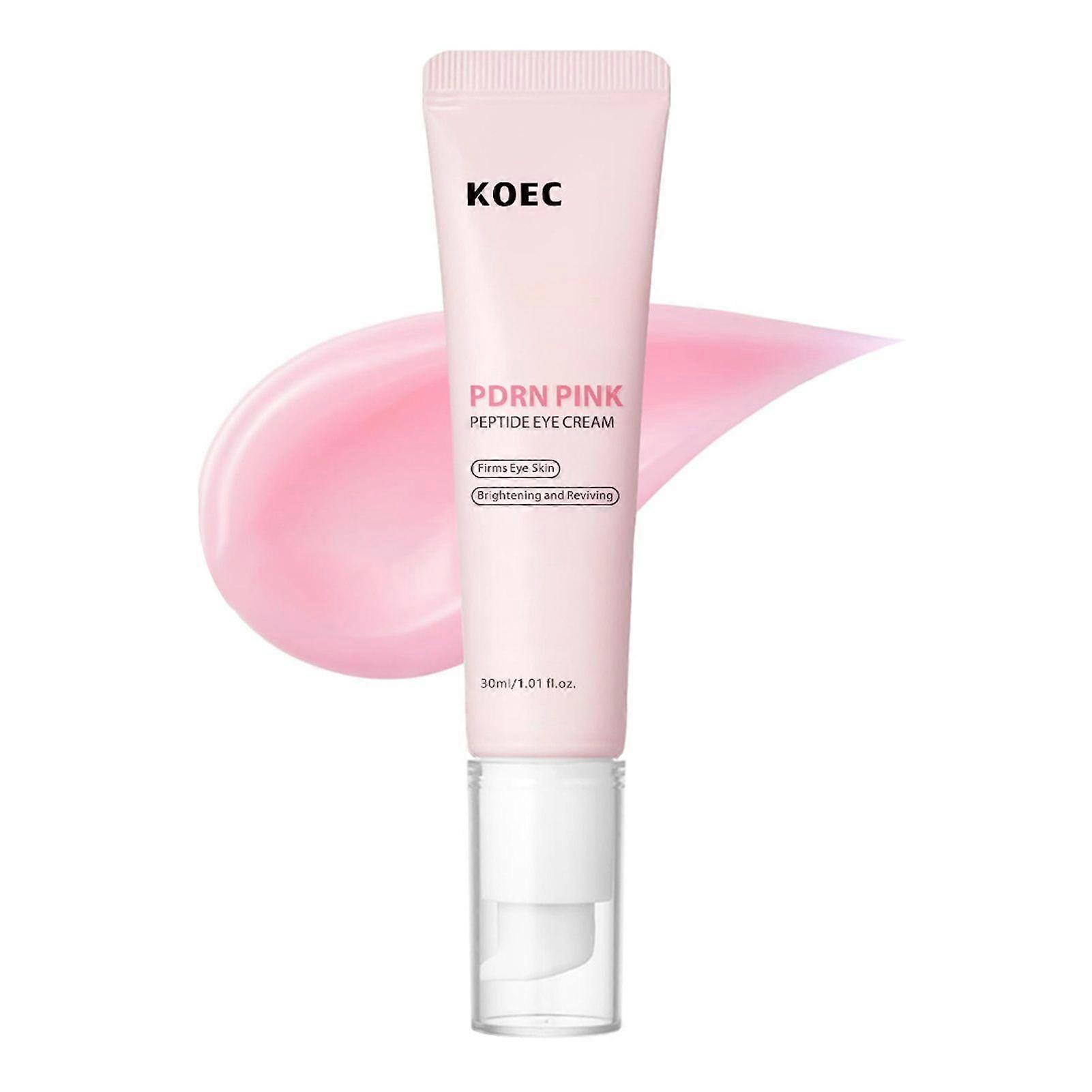 PDRN Pink Peptide Eye Cream, Anti-Aging Firming Eye Cream for Dark Circles & Puffiness