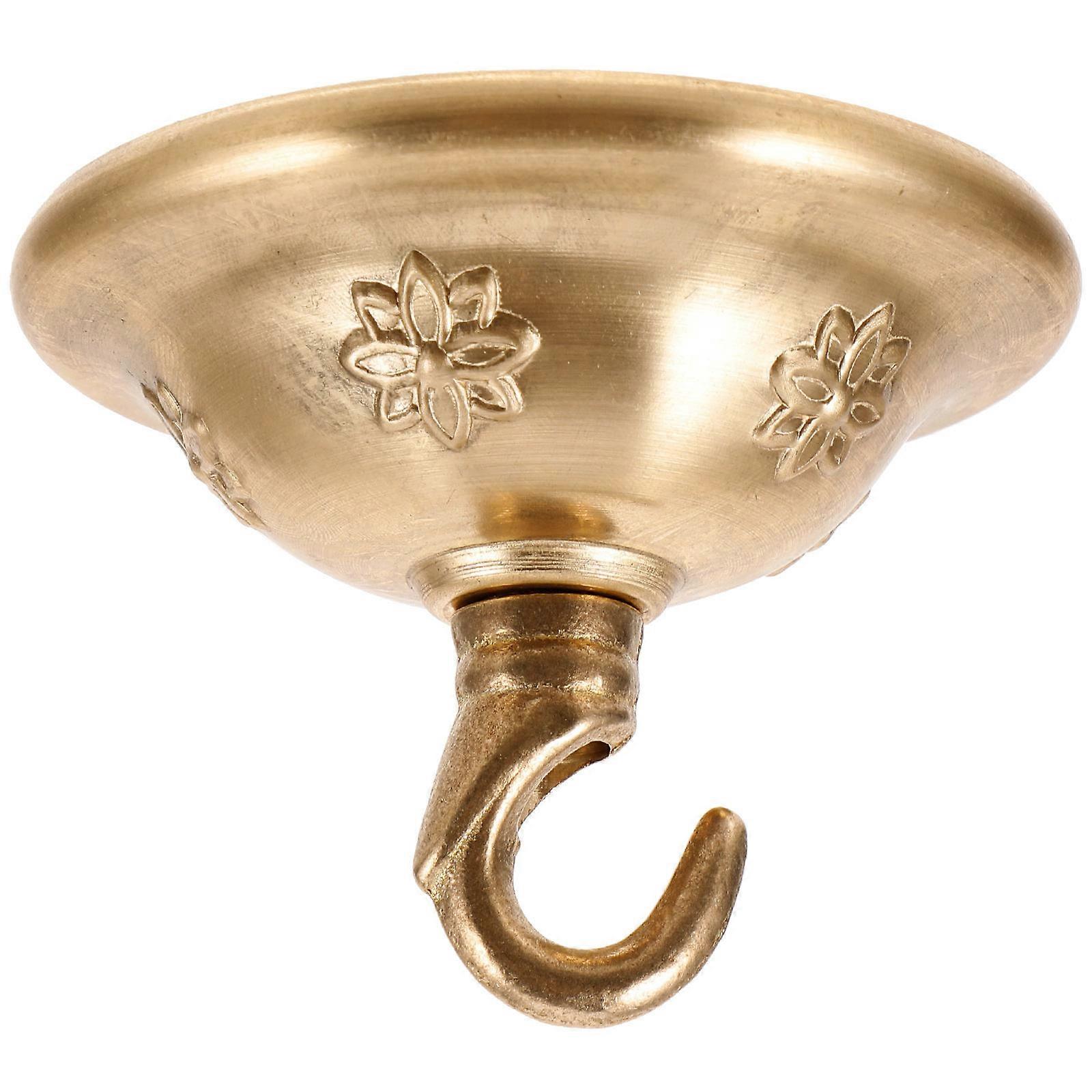 Ceiling Light Canopy Cover Plate Pendant Canopy Kit Copper Material Round Shape Study Installation Convenience