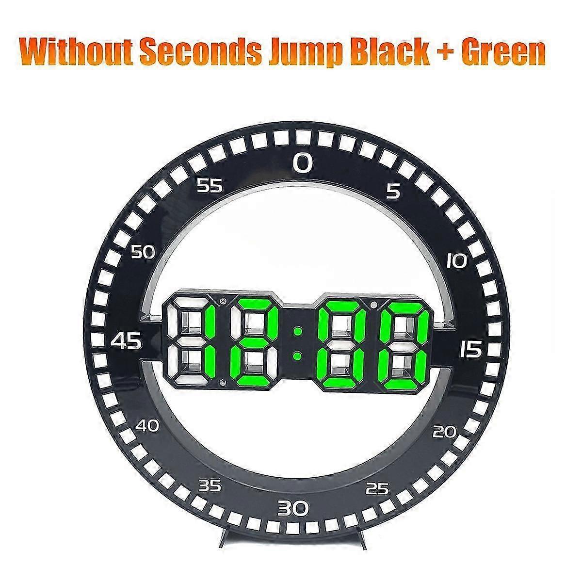 2025 Latest Model Living Room Wall Clock 3D LED Portable Wall Clock Electronic