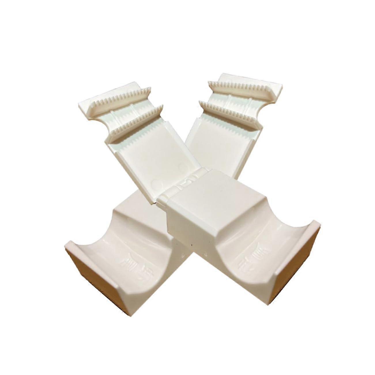 Shrimp Peeler Tool Set - Pack of 2 Plastic Crawfish Tail Deveiner Cleaners in Beige for Easy Shrimp and Crab Shell Removal