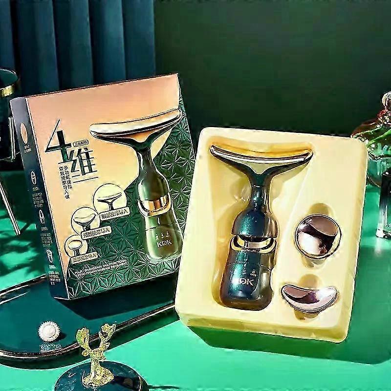 Multi Functional Three In One Neck, Face, And Eye Massage EMS Micro Current Beauty Firming Device