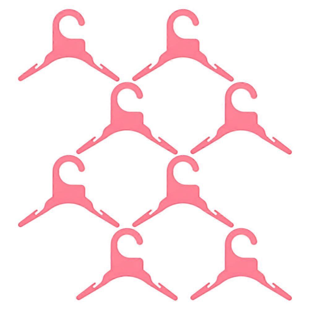 Pet Cloth Rack Anti Skid Hanging Pet Clothes Keeping Organized Pink 19.00X9.00X0.40CM 8Pcs