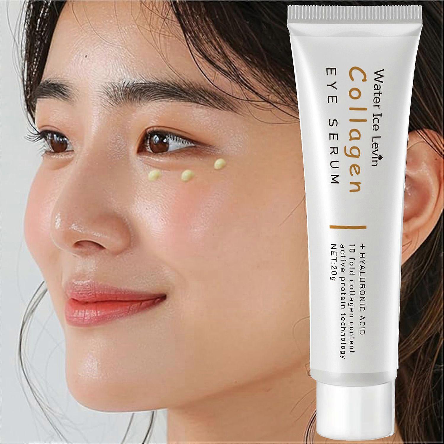 Collagen + Hyaluronic Acid + Caffeine Eye Serum - Anti-Aging, Hydrating & De-Puffing with Active Protein Technology, 20g