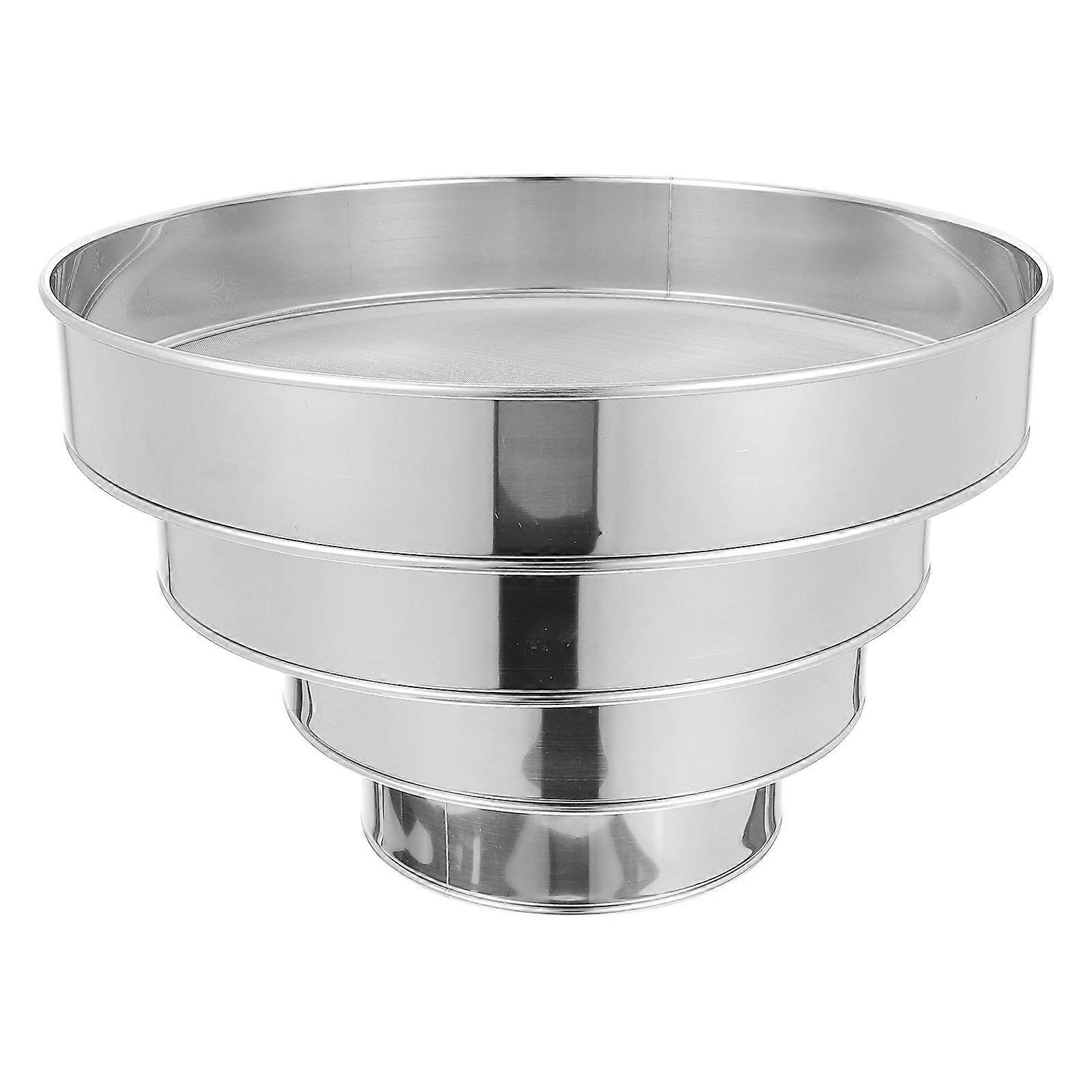 Round Sifter Round Flour Sieves Practical Design For Kitchen Use 30X30CM 4Pcs