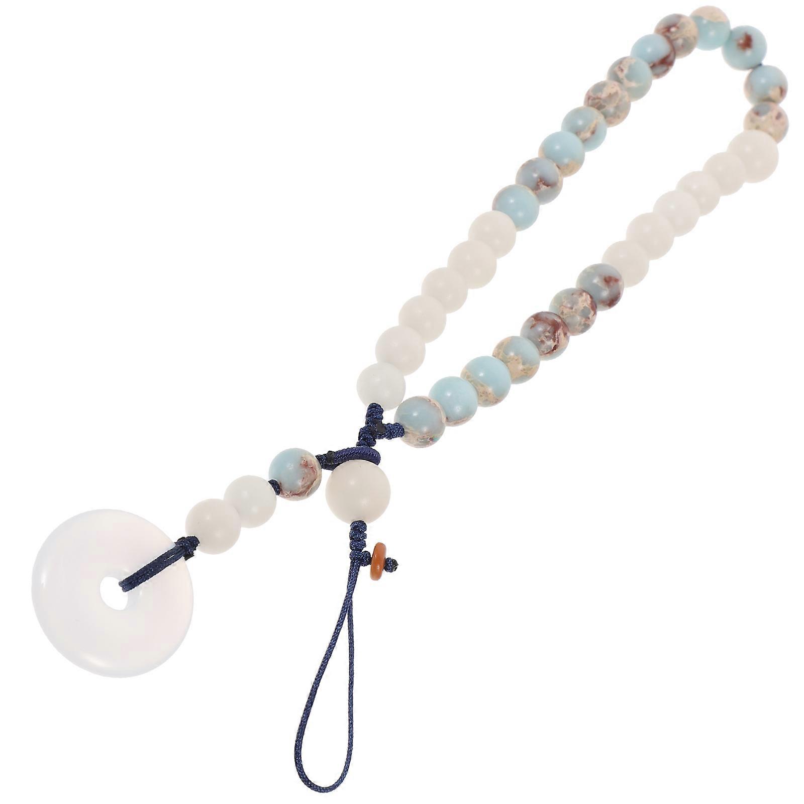 Phone Chain Rope Shoushan Stone Traditional Chinese Design Detachable 1Pc