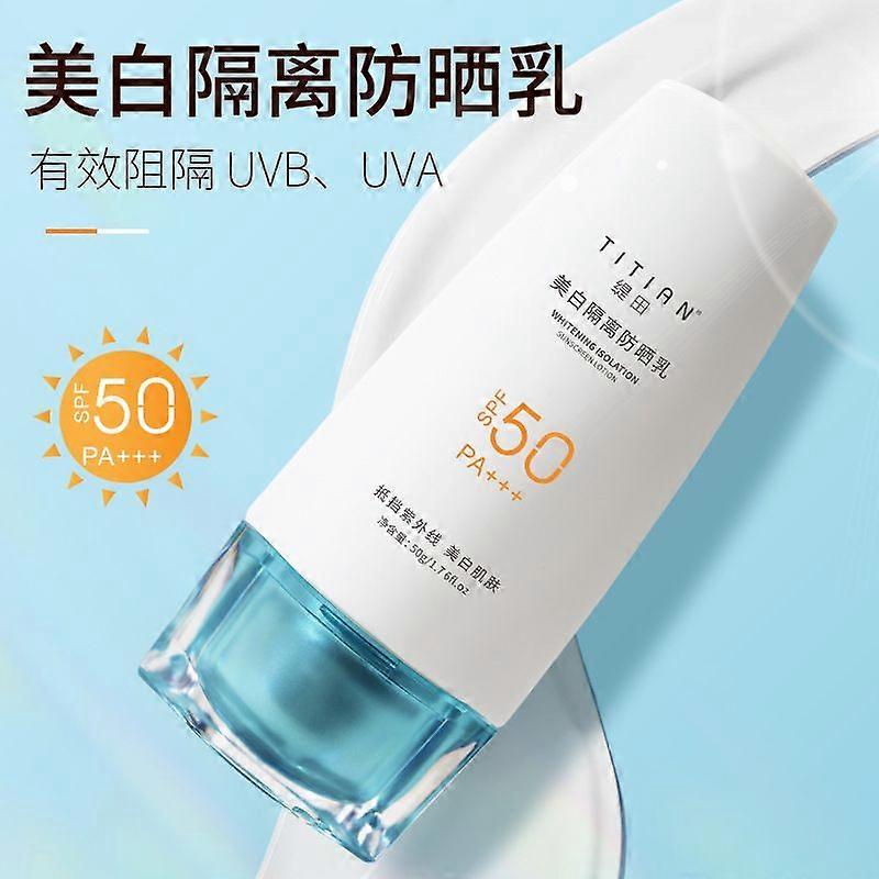 Face sunscreen SPF 50, sunscreen 50, for 48 hours of hydration, waterproof sunscreen, against UVA/Uvb rays, suitable for women, summer, swimming, camp