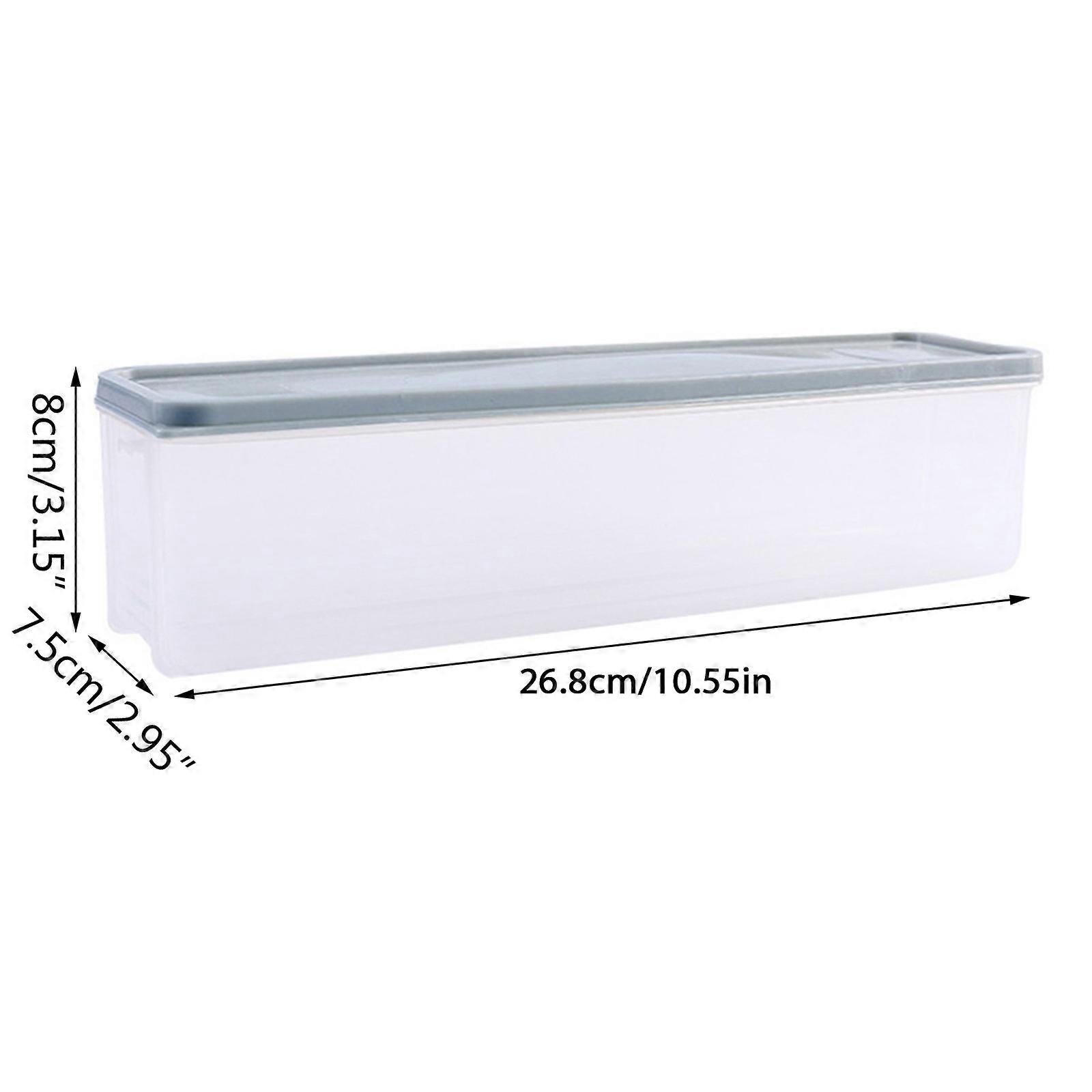 Moisture-proof Household Noodle Translucent Storage Box Airtight Spaghetti Box with Lid Plastic Clear Fruit Container Khaki