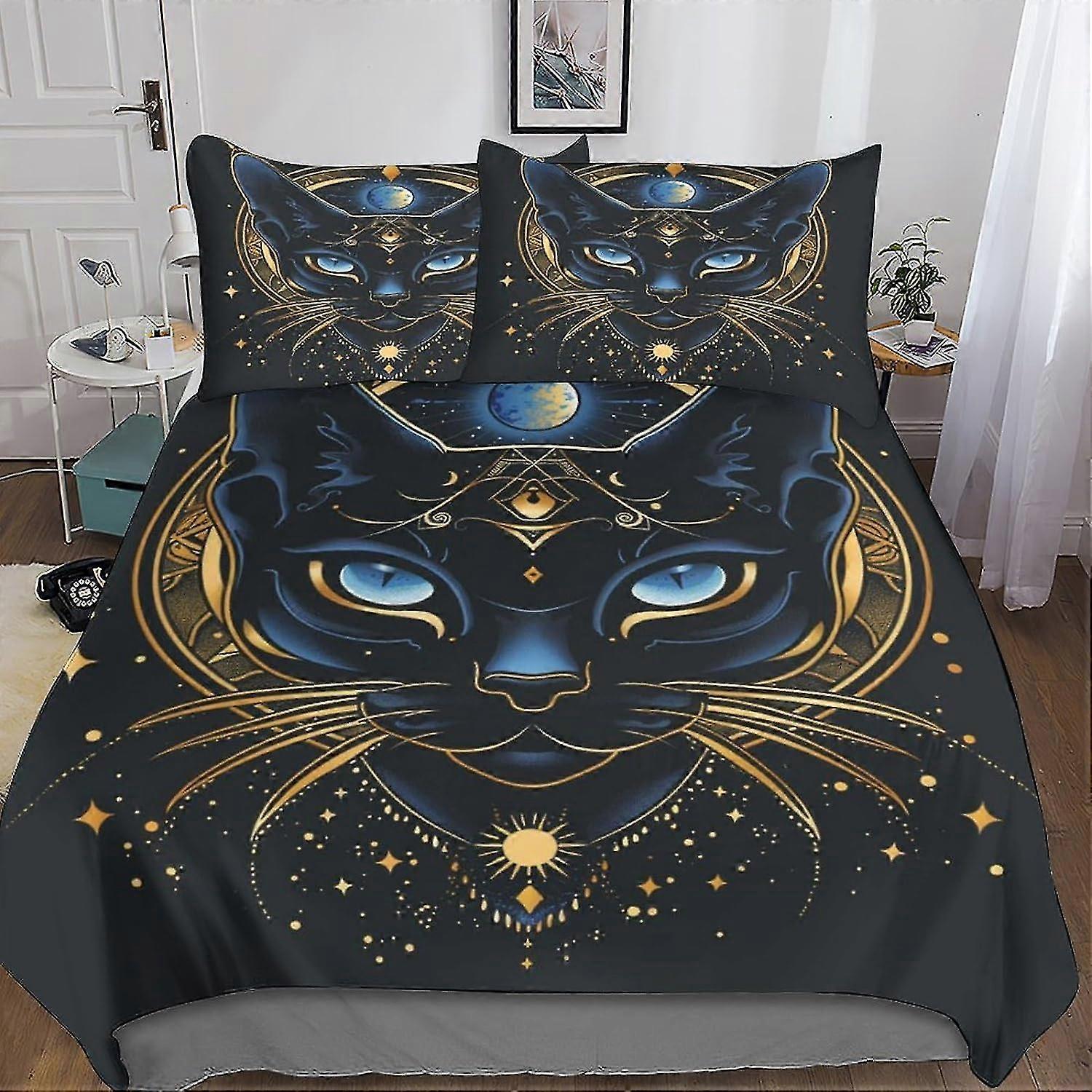 Animal 3D Print Quilt Cover Bedding Set with Microfiber and Hidden Zipper Closure, Includes Pillowcases for Kids, Adults and Teens