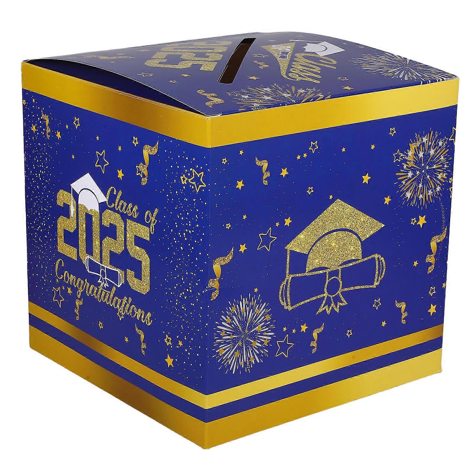 Graduation Season Voting Box Decorations Holder for Cards, Raffles, and Messages – Unique Design for Memorable Party Activities