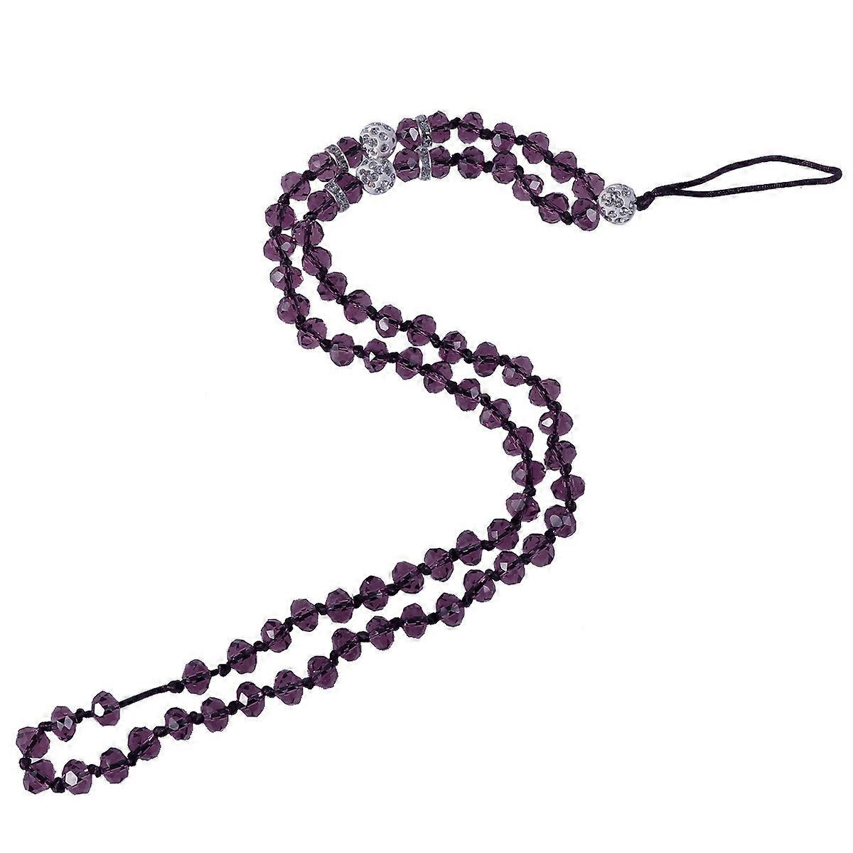 Pendant Rope Crystal Beads -Theft Hanging Chain Hiking 1Set